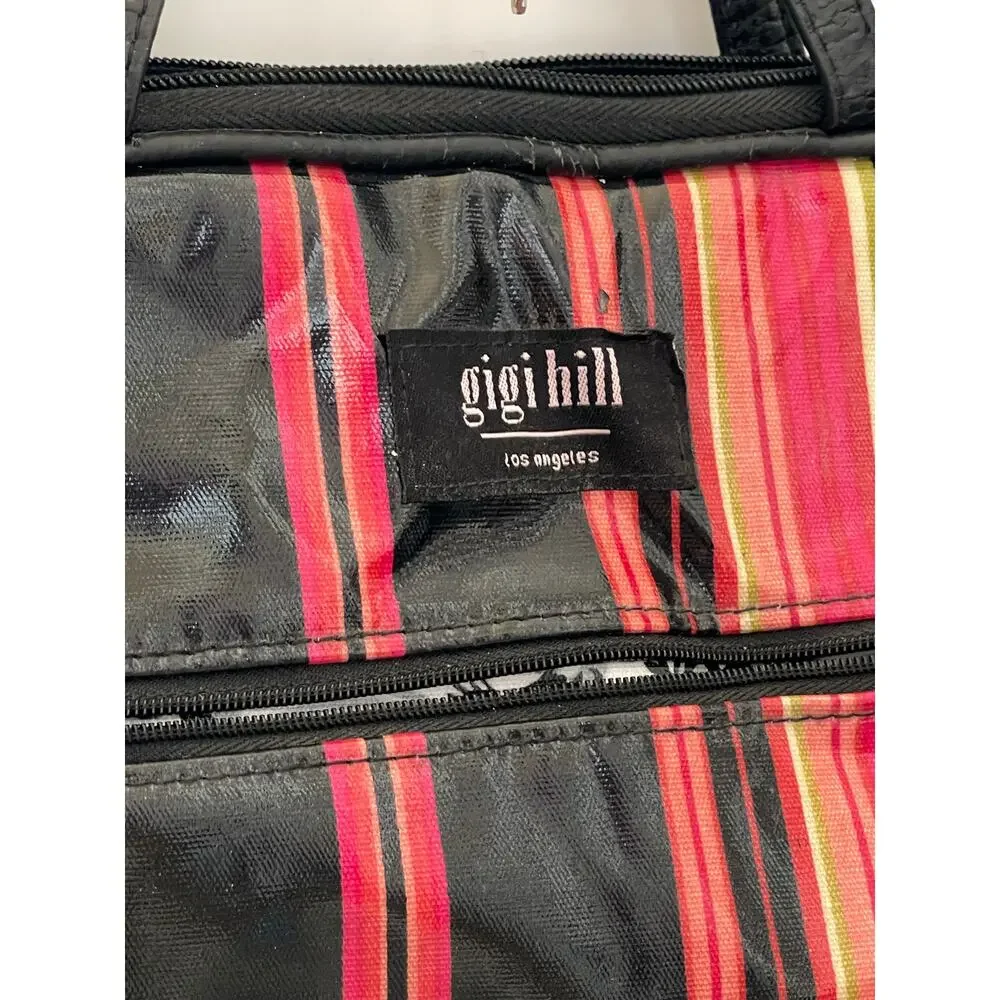 Gigi Hill Large Tote Hobo Bag Striped
